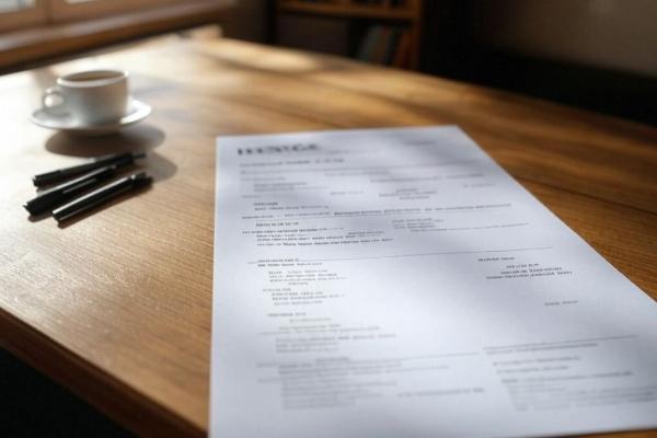 Resume on a table
