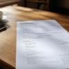 Resume on a table